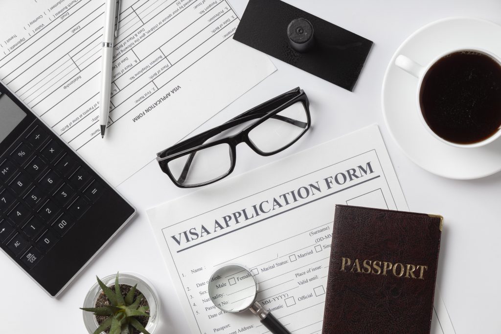 surtido de solicitud de visa